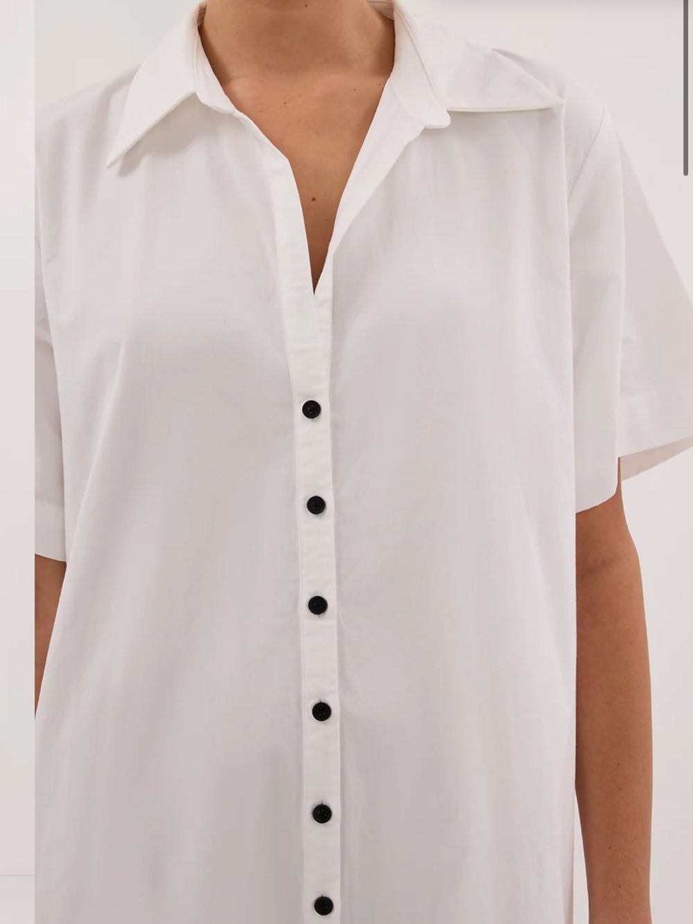 DISSH WHITE SHIRT DRESS MAXI/MIDI - Picture 5 of 5